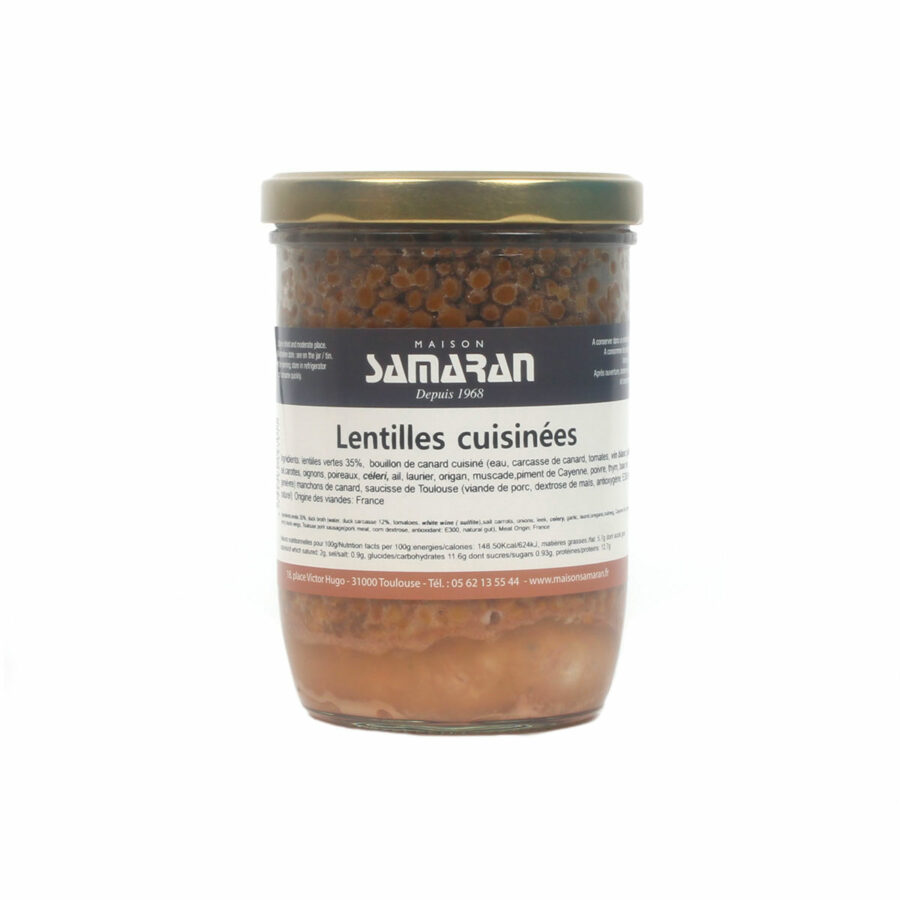 Lentilles cuisinées  720g