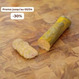 Foie gras de canard entier mi-cuit en roulade