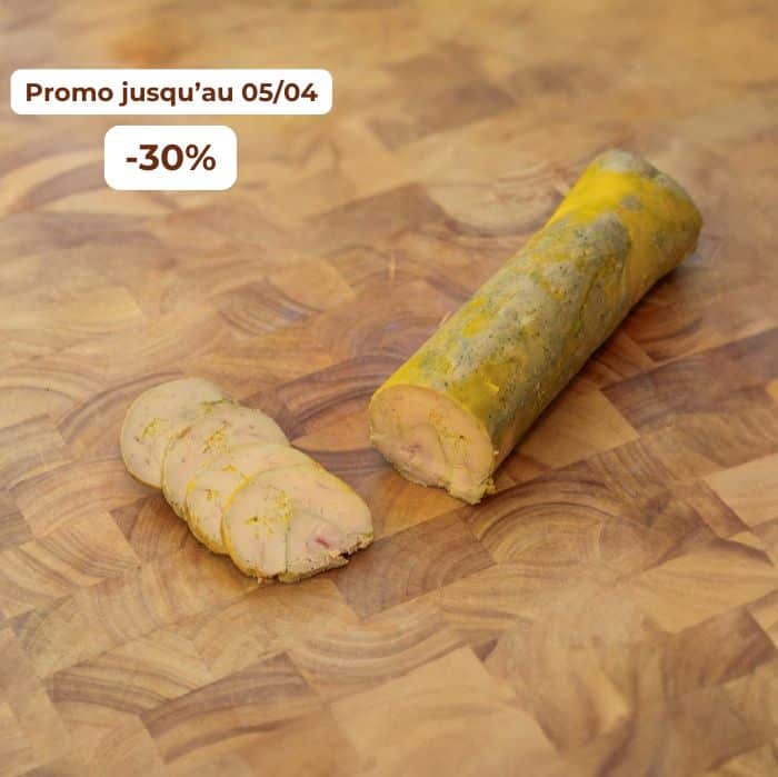 Foie gras de canard entier mi-cuit en roulade