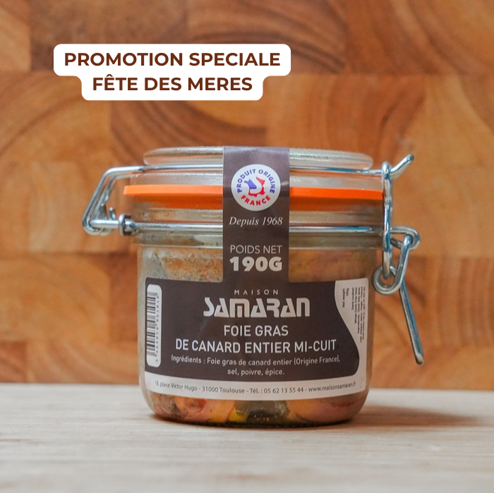 Foie Gras de canard entier mi-cuit - 190g