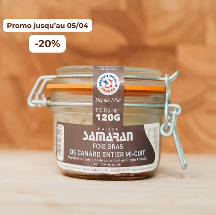 Foie Gras de canard entier mi-cuit - 120g
