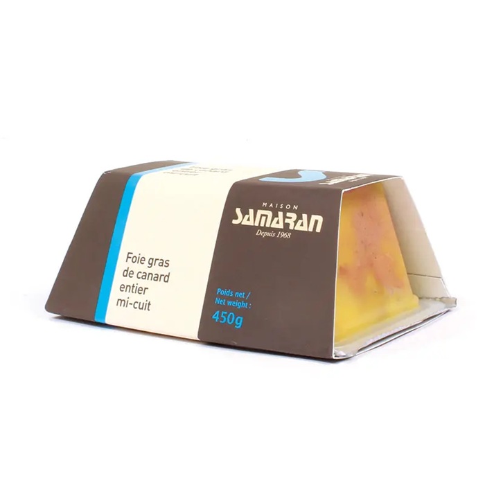 Foie gras de canard entier mi-cuit en operculé