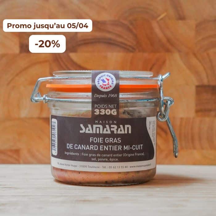 Foie Gras de canard entier mi-cuit - 330g
