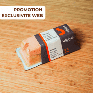 124227 Spécialité de foie gras de canard aux poires et pain d'épices 450g