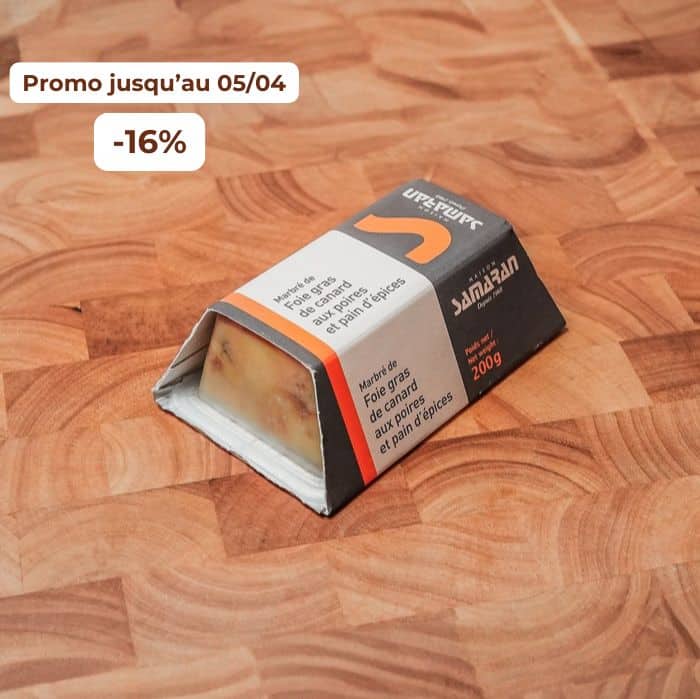 Spécialité de foie gras de canard aux poires et pain d'épices 200g