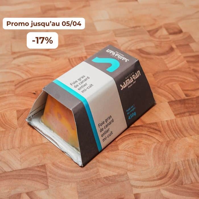Foie gras de canard entier mi-cuit 450g