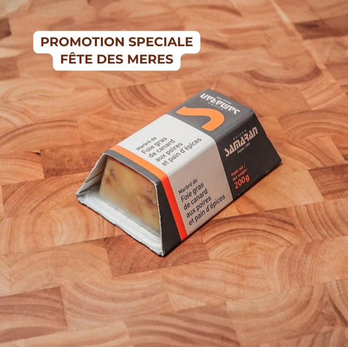 Spécialité de foie gras de canard aux poires et pain d'épices 200g