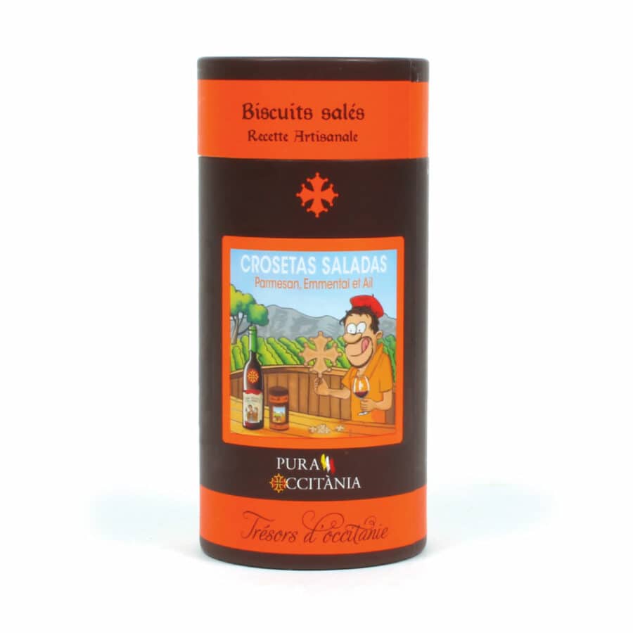 Biscuits Crosetas saladas au parmesan, emmental et ail