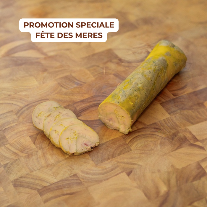 Foie gras de canard entier mi-cuit en roulade