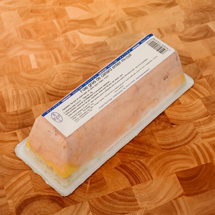 Foie gras de canard entier mi-cuit en operculé
