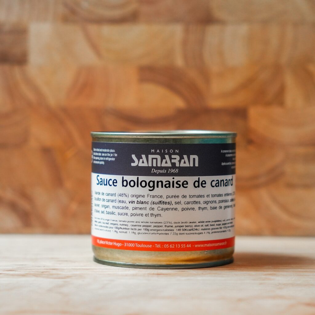 Sauce bolognaise de canard du sud-ouest