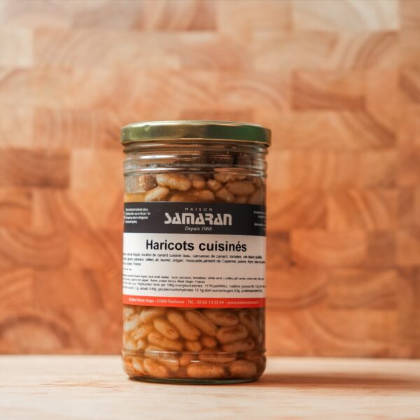 Haricots cuisinés en bocal