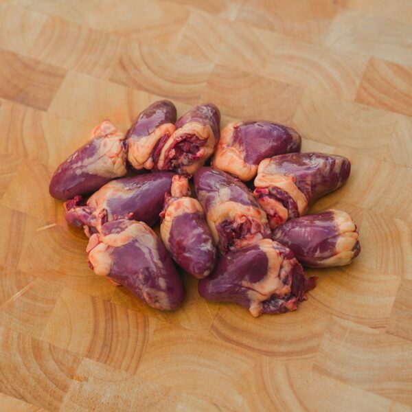 Cœurs de canard frais en vrac