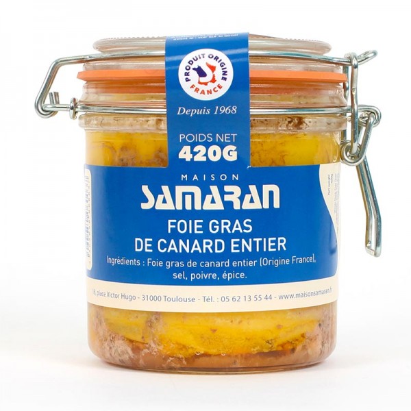 Foie gras de canard entier en bocal