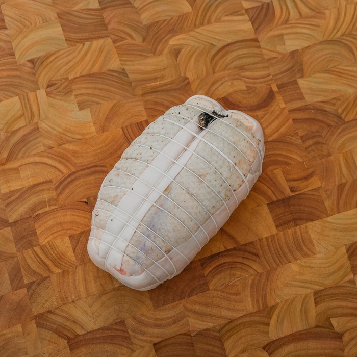 Canette farcie aux champignons