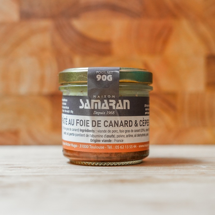 Pâté au foie de canard et aux cèpes 90gr