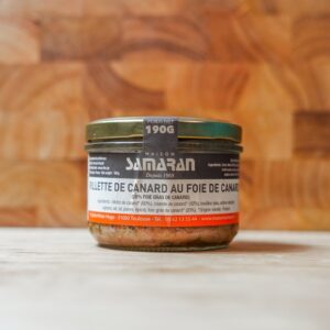 Rillettes de canard au foie de canard - 190gr