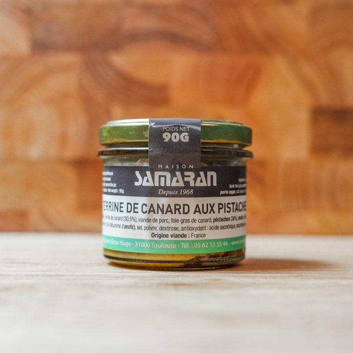 Terrine de canard aux pistaches - 90gr
