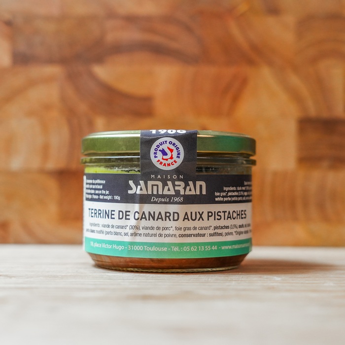 Terrine de canard aux pistaches - 190gr