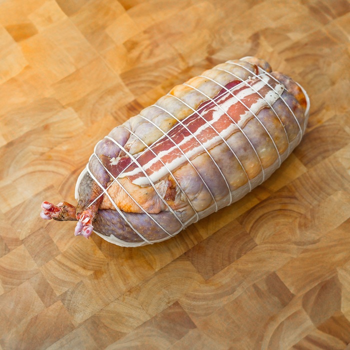 Pintade farcie au foie gras
