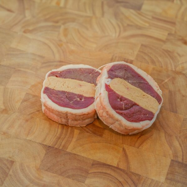 Tournedos de magret de canard farci au foie gras