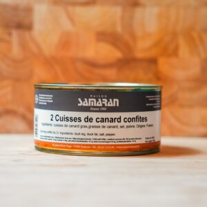 2 cuisses de canard confites en conserve