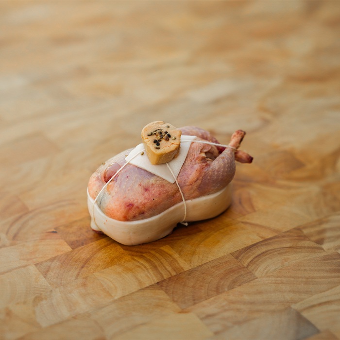 Caille farcie au foie gras
