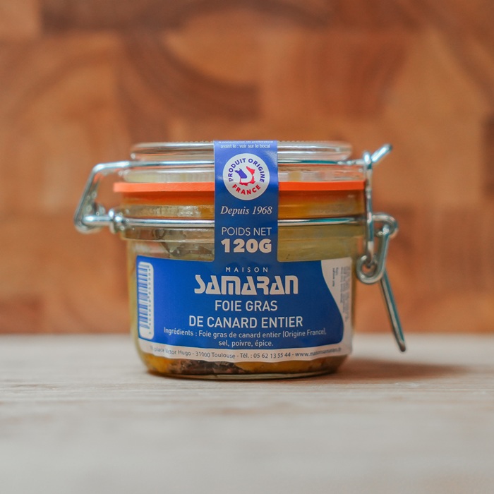 Foie gras de canard entier en bocal