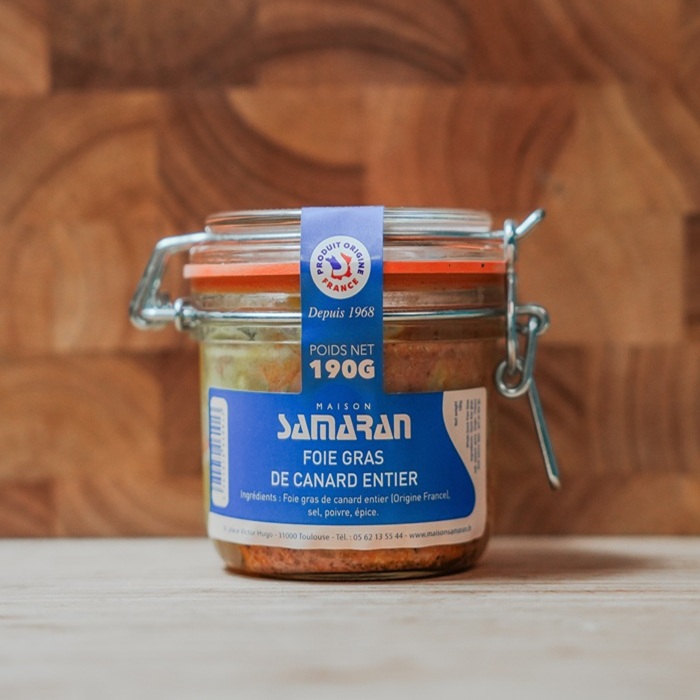 Foie gras de canard entier en bocal