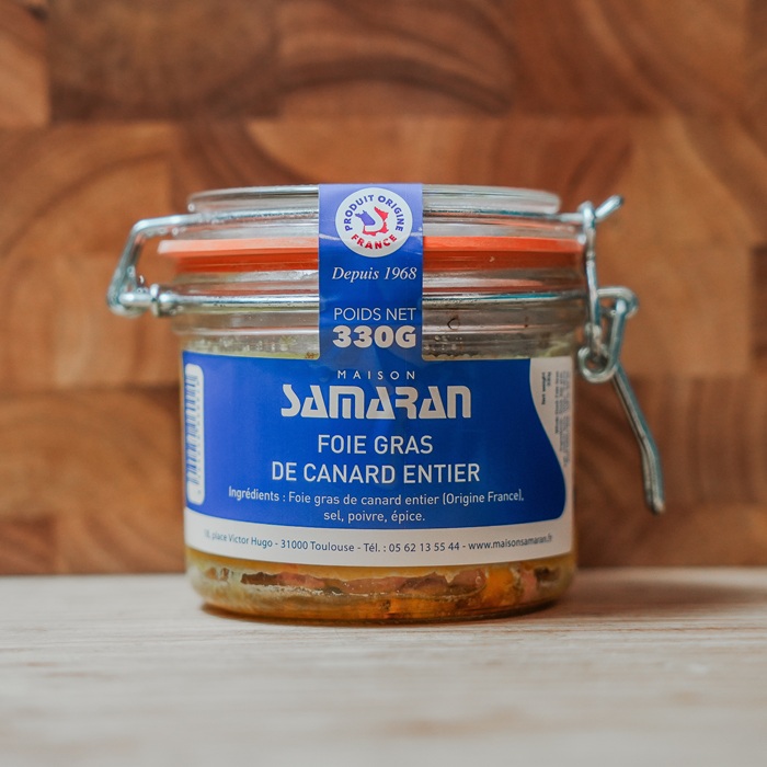 Foie gras de canard entier en bocal