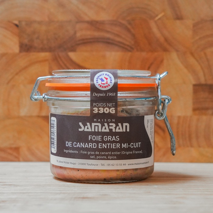 Foie gras de canard entier mi-cuit en bocal