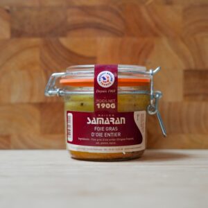 Foie gras d'oie entier dans un bocal