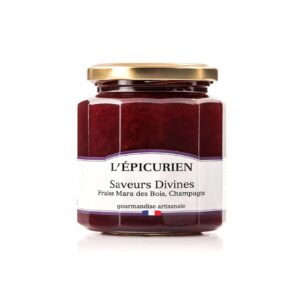 Confiture Saveurs divines, Fraises mara des bois et Champagne, L'Epicurien 1