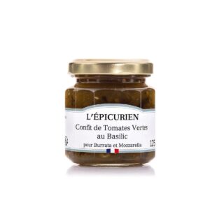 Confit de Tomates Vertes au Basilic – L’Épicurien