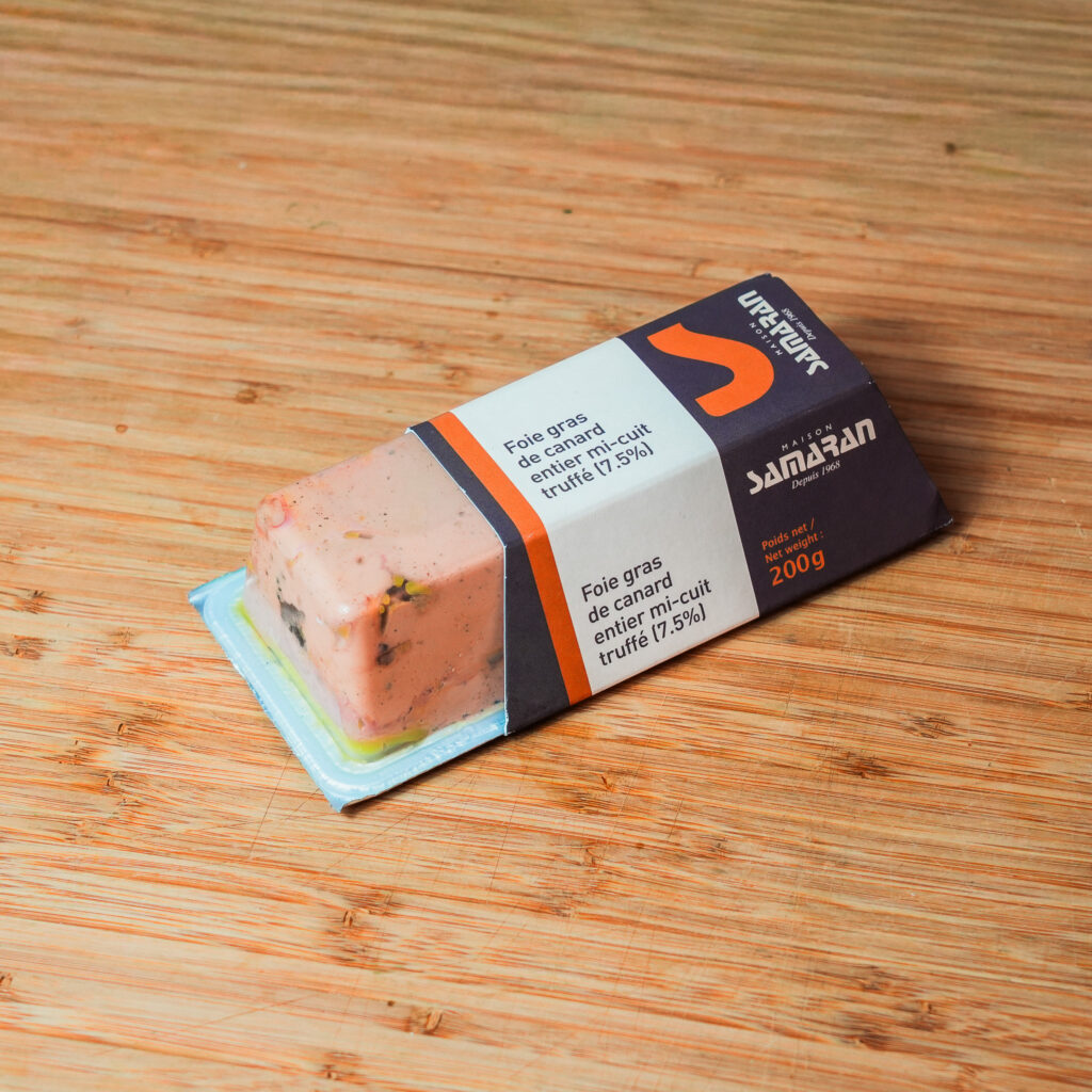 Foie Gras de canard entier mi-cuit truffé 7,5%