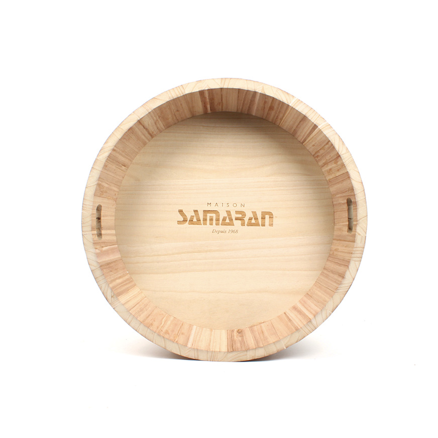 Plateau en bois de Paulownia