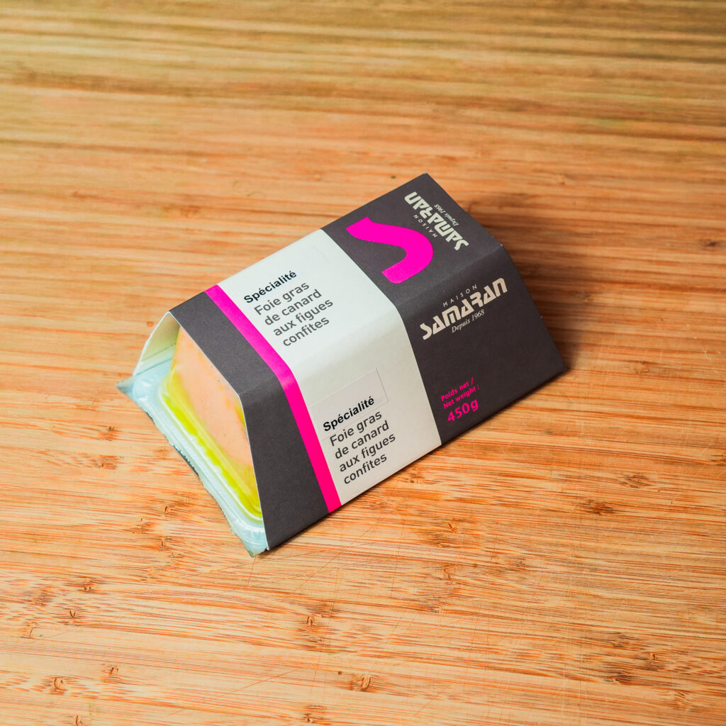 Foie gras de canard aux figues confites